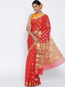 Red Bridal Saree