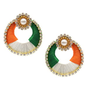 tricolour-earrings - Republic Day Outfit Ideas
