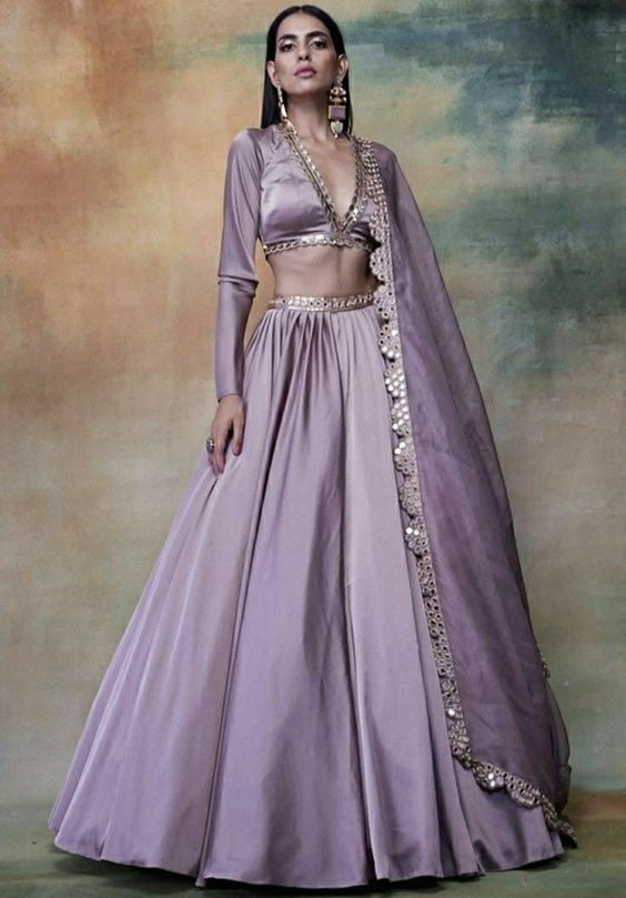 Clean Lehenga Design Bridal Lehenga Trends - Clean Lehenga Design