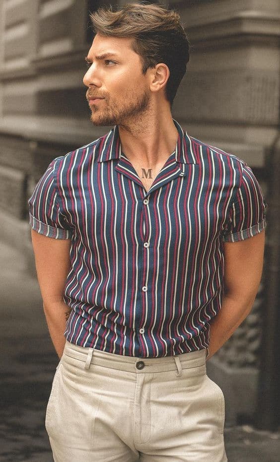 11. Cuban Collar Shirts 11. Cuban Collar Shirts - Men's Fashion Trends