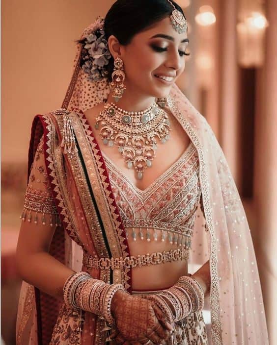 Lehenga with Kamarbandh Bridal Lehenga Trends - Lehenga with Kamarbandh