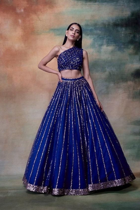 Non-Gold Embroidery Lehengas Bridal Lehenga Trends - Non-Gold Embroidery Lehengas