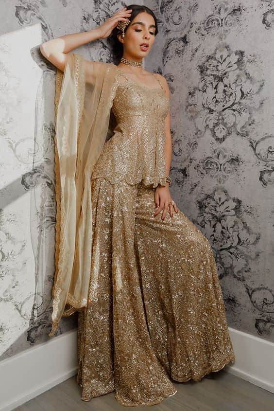 Sharara Suits -  Indian Guest Wedding Outfit ideas