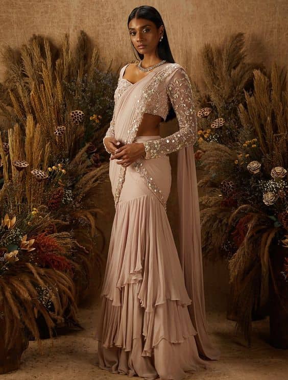 Pre-Stitched Sarees -  Indian Guest Wedding Outfit ideas