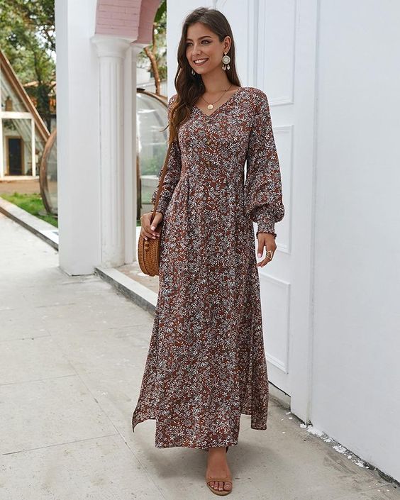 Long-sleeve Maxi Dress Long-sleeve Maxi Dress