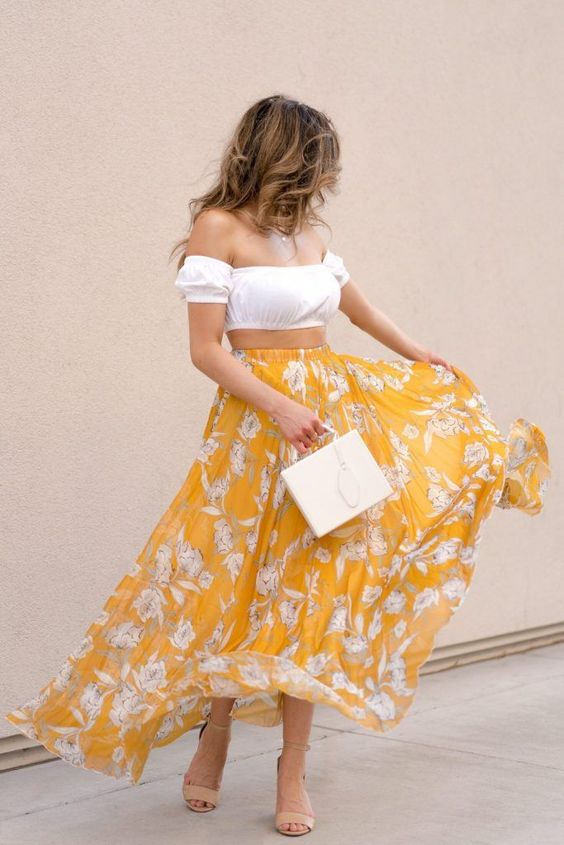 types of skirts with name - Maxi Skirt