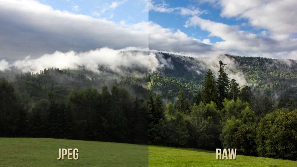 Start shooting in RAW