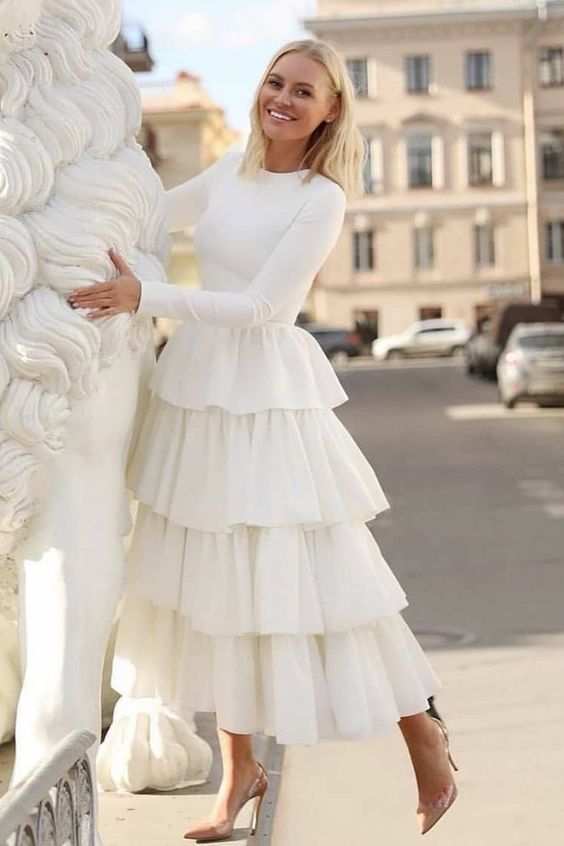types of skirts with name - Tiered and layered skirts