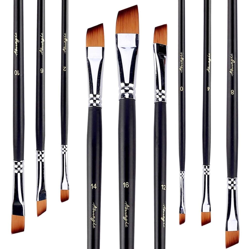 6. Angled Brush 6. Angled Brush - Types of Paintbrushes