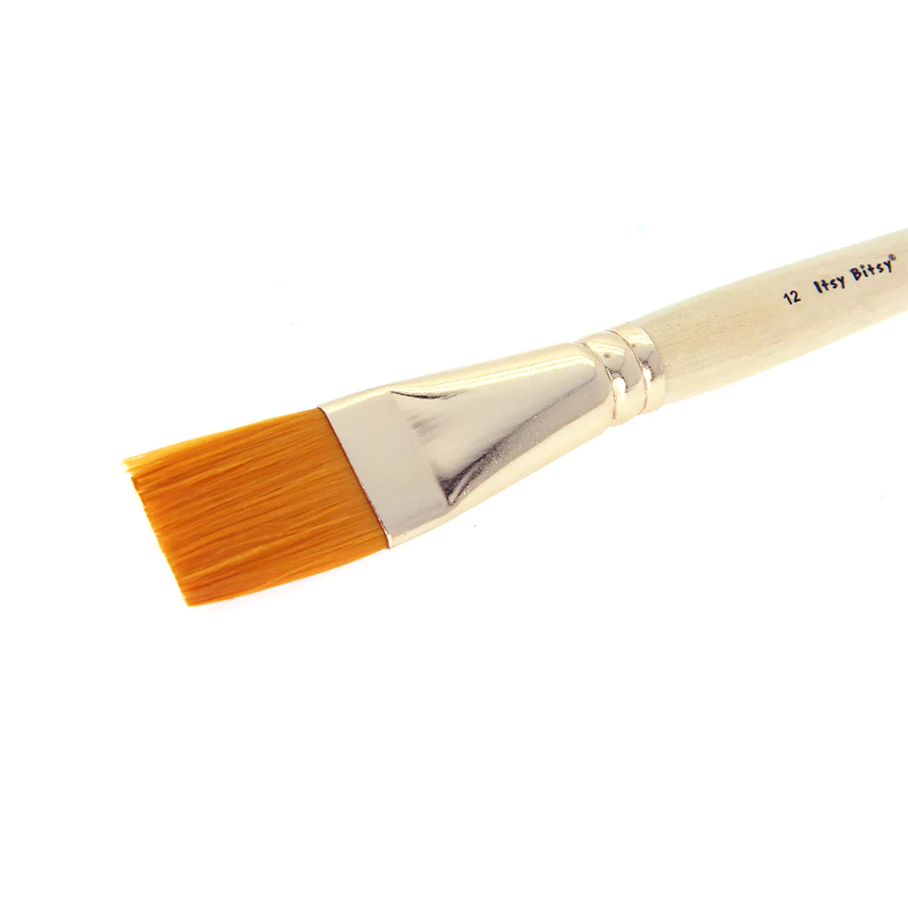 2. Flat Brush 2. Flat Brush - Types of Paintbrushes