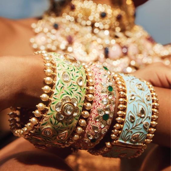 5. Minakari Jewellery types of jewellery - Minakari JewelleryÂ