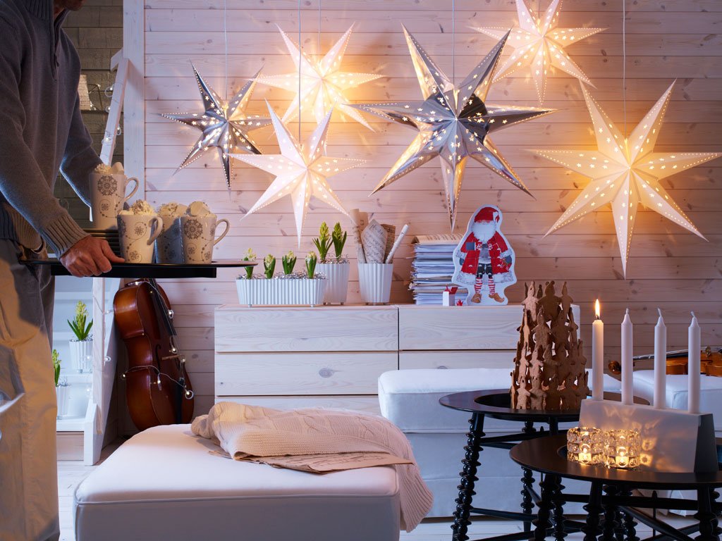3. Decorate with Pretty Stars Hangings