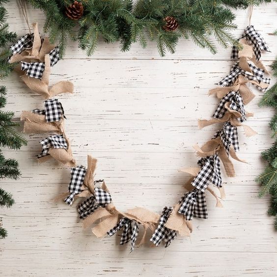 9. Make a Unique Garland With Scarves