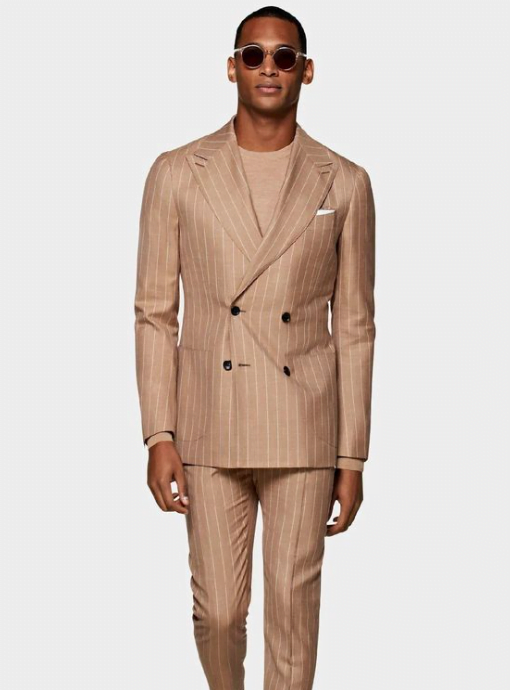 30. Cream Pinstripe Suits 30. Cream Pinstripe Suits - Men's Fashion Trends