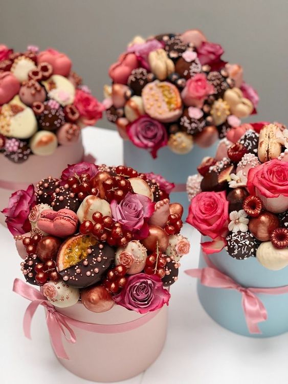 18. Fancy Chocolate & Flower Bouquet 18. Fancy Chocolate & Flower Bouquet