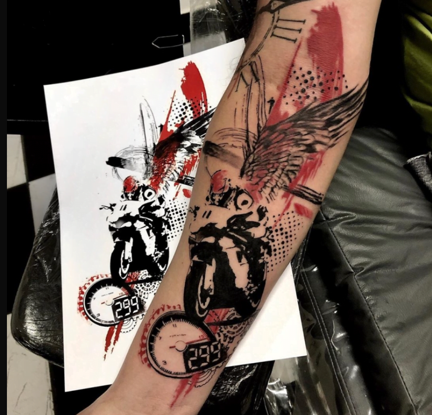 5. Realistic Trash Polka tattoo 5. Realistic Trash Polka tattoo