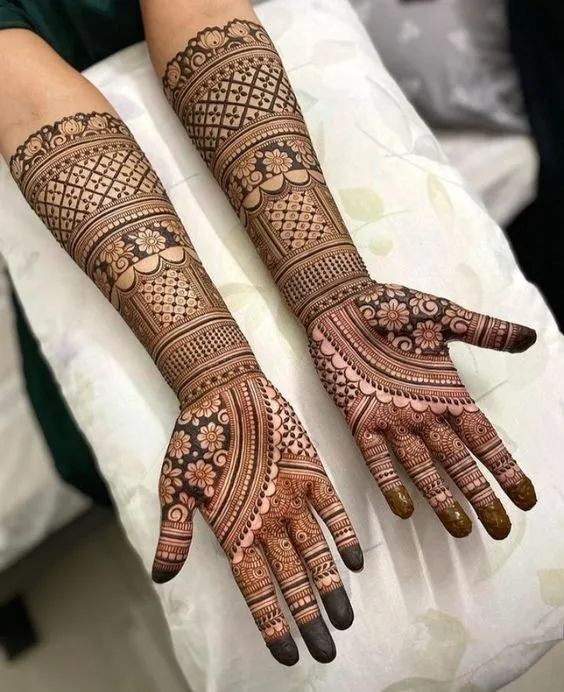 1. Traditional Rajasthani Bridal Mehndi Design 1. Traditional Rajasthani Bridal Mehndi DesignÂ