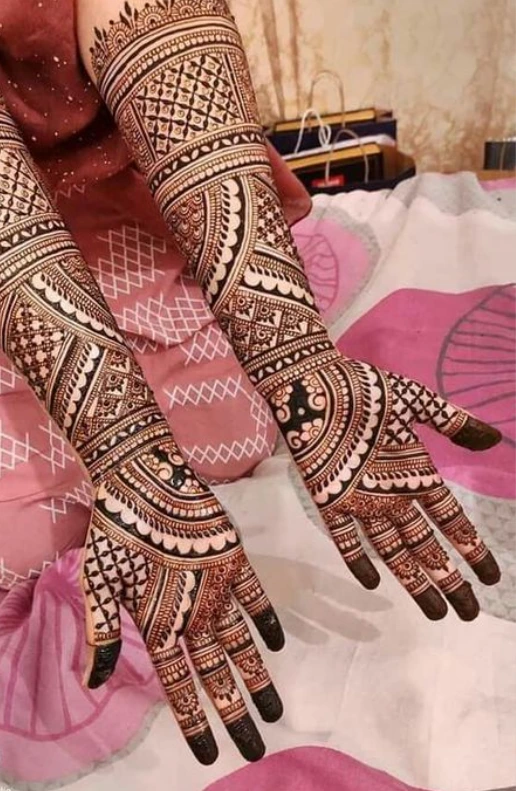14. Jaali Rajasthani Mehndi DesignsÂ
