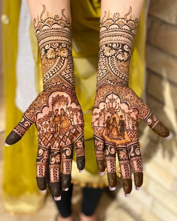 15. Scenery Rajasthani Mehndi Design 15. Scenery Rajasthani Mehndi Design