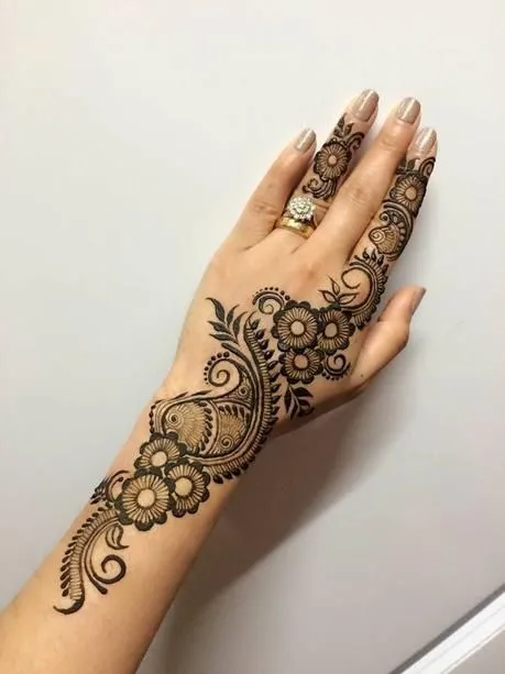 Contemporary Bel Pattern Mehndi Design 2 Contemporary Bel Pattern Mehndi Design 2