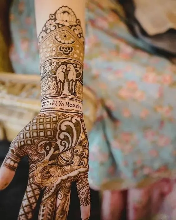 Hashtag in Mehndi Design 1 Hashtag in Mehndi Design 1