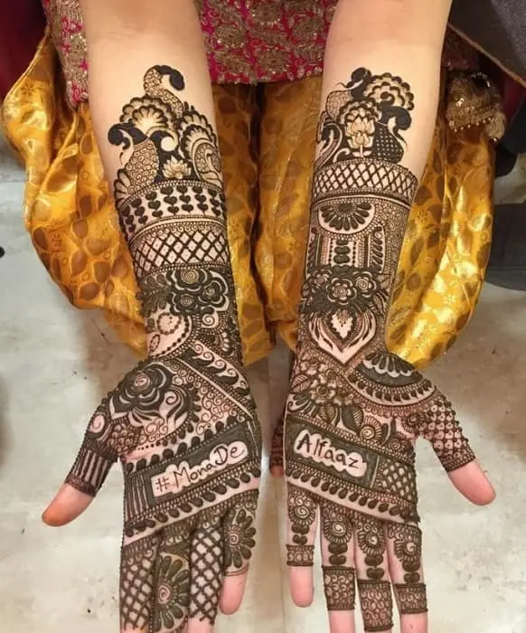 Hashtag in Mehndi Design 2 Hashtag in Mehndi Design 2