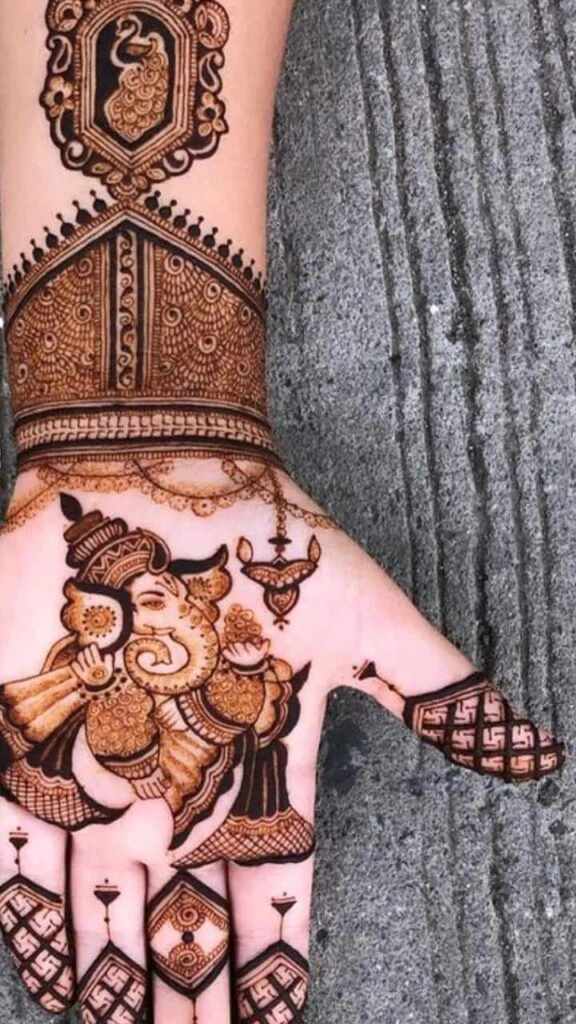 Mehndi Designs with Portrait of God 1 Mehndi Designs with Portrait of God 1