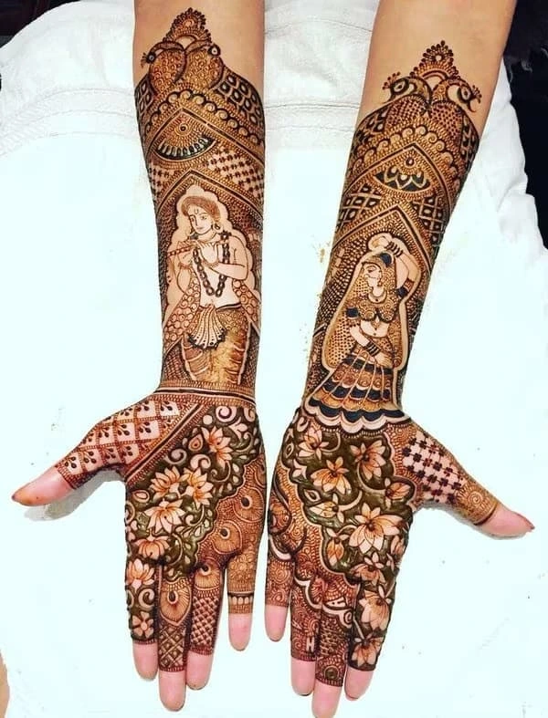 Mehndi Designs with Portrait of God 2 Mehndi Designs with Portrait of God 2