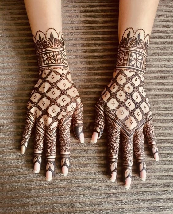 Mesh Mehndi Design 2 Mesh Mehndi Design 2