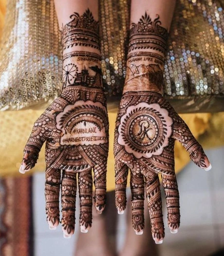 Personalised Mehndi Design 1 Personalised Mehndi Design 1