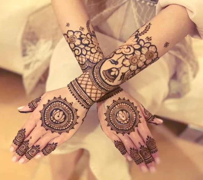 1. Mandala Bridal Back Hand Mehndi Designs 1. Mandala Bridal Back Hand Mehndi Designs