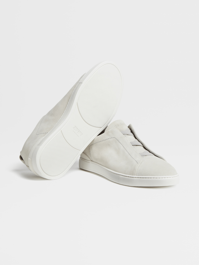 12. Zegna Triple Stitch Leather Low-Top Sneakers 12. Zegna Triple Stitch Leather Low-Top Sneakers