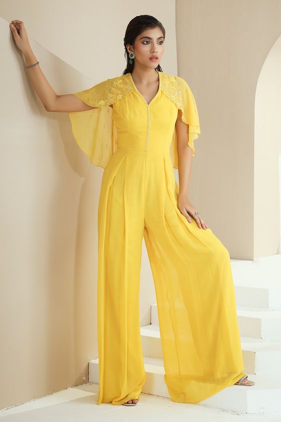 22. Jumpsuit 22. Jumpsuit - Haldi Outfit Ideas