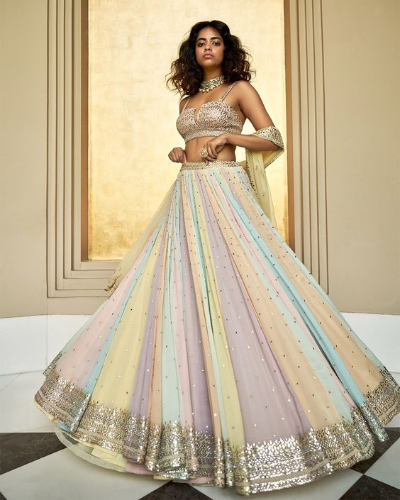 7. Haldi Outfit Ideas in Pastel Shades 7. Haldi Outfit Ideas in Pastel ShadesÂ