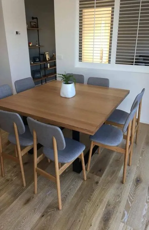 Simple Square Dining Table Set