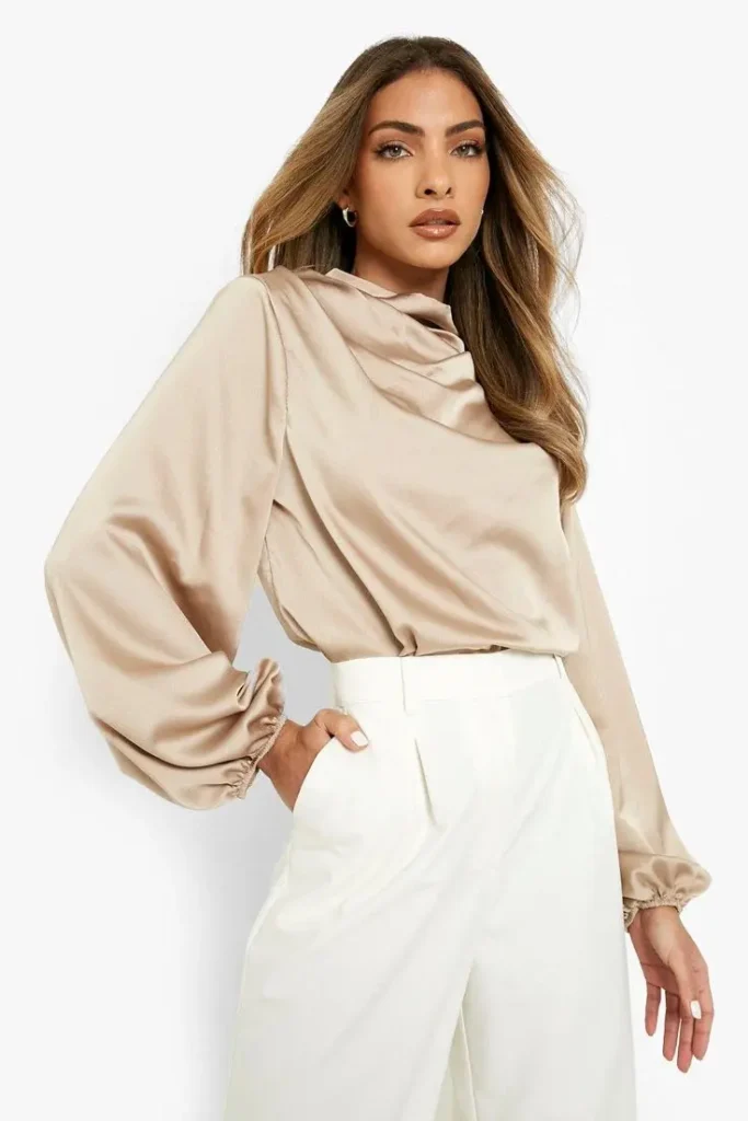 Draped Blouses types of tops - Draped Blouses