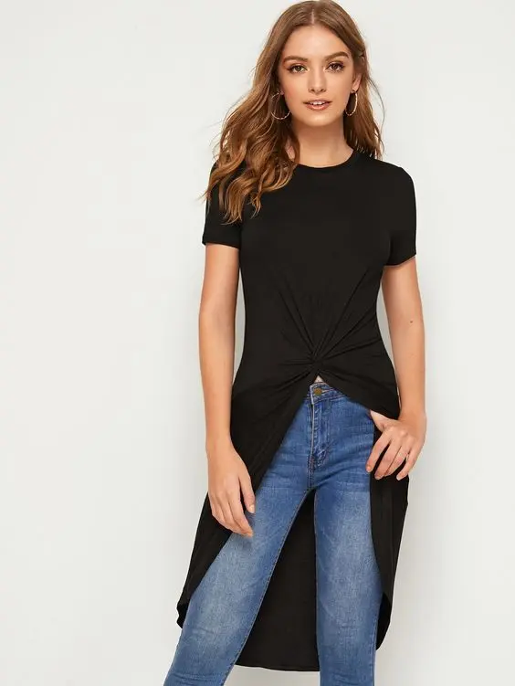 High-Low Top types of tops - High-Low Top