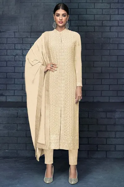 Collar Neck Salwar Suit