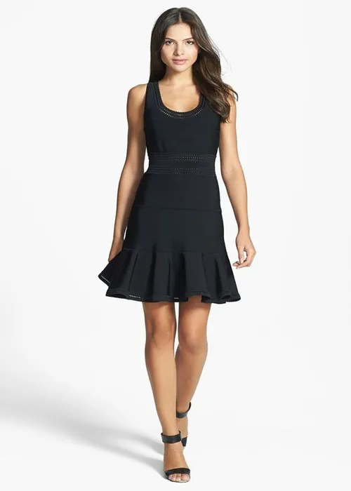 Black Dress for Rectangle Body
