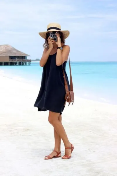 Denim Beach Outfit