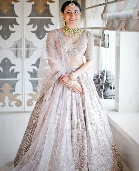 Net Dupatta Drapes - Dupatta ideas for lehenga