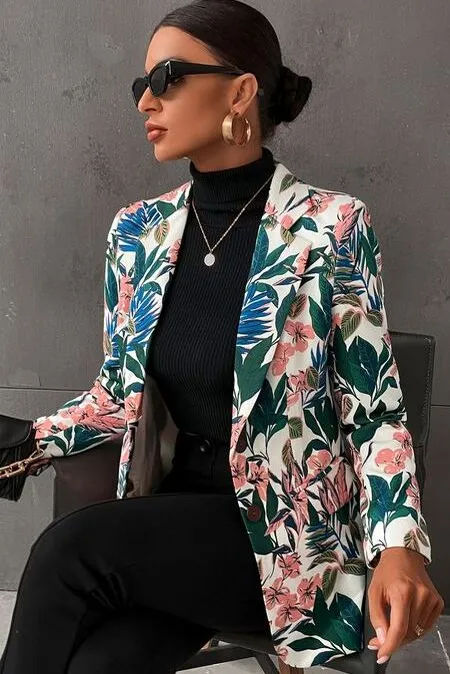 Printed Blazer