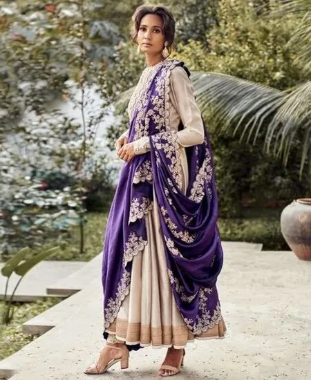 Single Dupatta Draping Styles - Dupatta ideas for lehenga