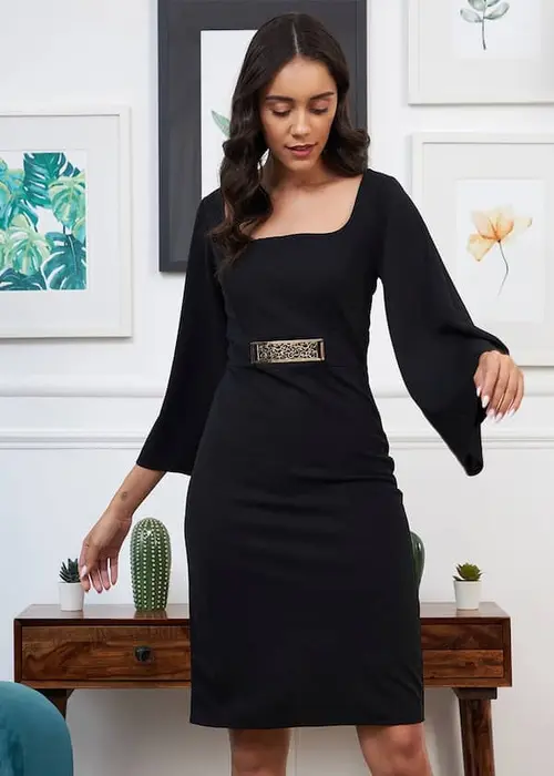 Black Dress For Formal Look