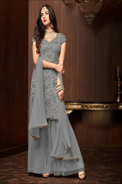 Sharara-Style Salwar suit