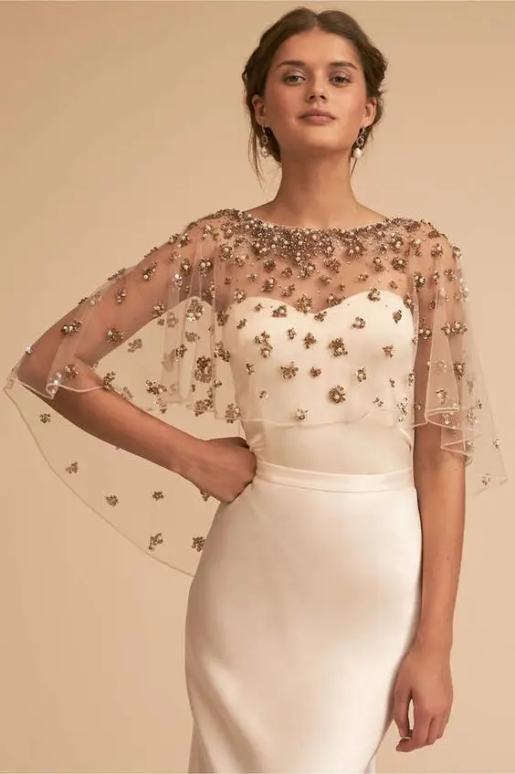 Sheer Cape - Wedding Guest Outfit Ideas